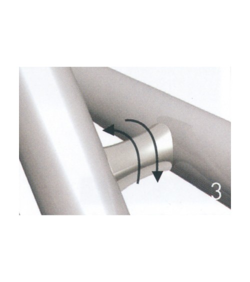 Conector de Acero Inoxidable 316 Brillo y Satinado para Redondo 43 mm - 50,8 mm