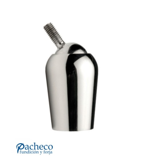 Conector de Acero Inoxidable 316 para Postes y Varillas Redondo 12 mm - 20 mm Brillo y Satinado