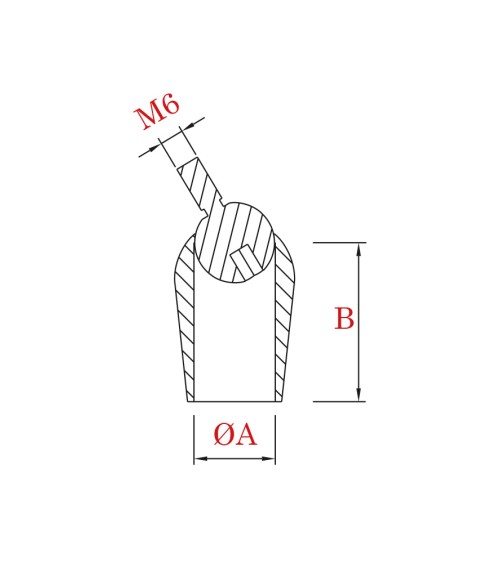 Conector de Acero Inoxidable 316 para Postes y Varillas Redondo 12 mm - 20 mm Brillo y Satinado