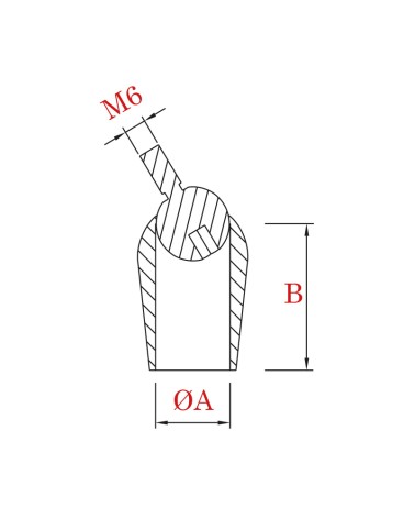 Conector de Acero Inoxidable 316 para Postes y Varillas Redondo 12 mm - 20 mm Brillo y Satinado