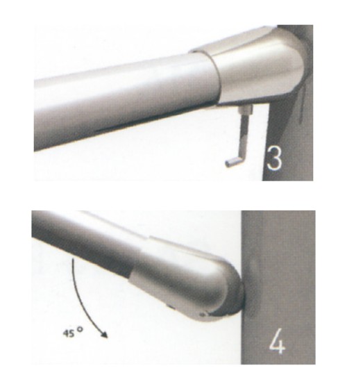 Conector de Acero Inoxidable 316 para Postes y Varillas Redondo 12 mm - 20 mm Brillo y Satinado