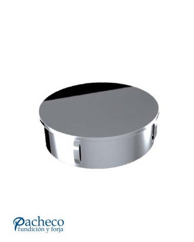 Tapón Embellecedor A Presión de Acero Inxoidable 316 Brillo y Satinado para Redondo 40 - 43 -50,8 mm