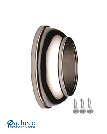 Base a Pared Redonda de Acero Inoxidable 316 Brillo y Satinado para Apriete