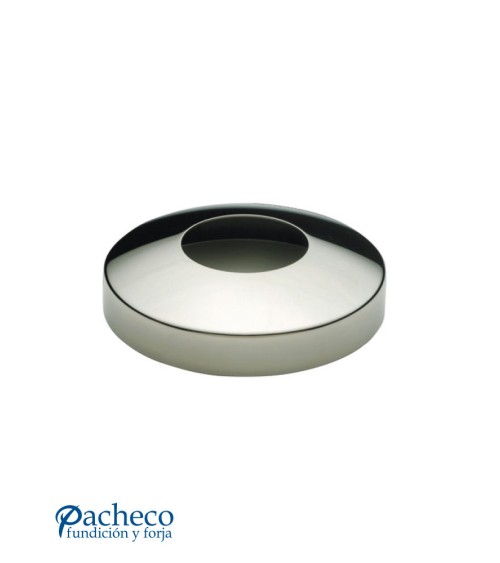 Embellecedor para Base de Poste Redondo de Acero Inoxidable 316 Brillo y Satinado