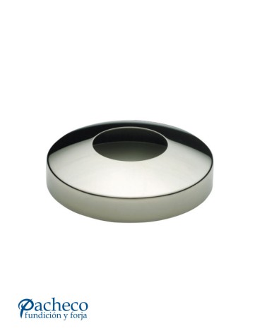 Embellecedor para Base de Poste Redondo de Acero Inoxidable 316 Brillo y Satinado