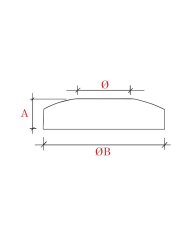 Embellecedor para Base de Poste Redondo de Acero Inoxidable 316 Brillo y Satinado