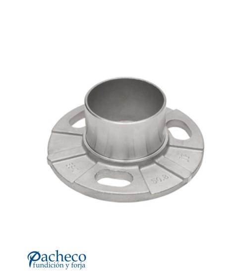 Base Redonda de Acero Inoxidable 316