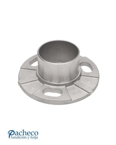 Base Redonda de Acero Inoxidable 316