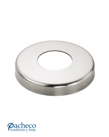 Embellecedor Redonda Recta de Acero Inoxidable 316 Brillo y Satinado para Poste de Inox Redondo