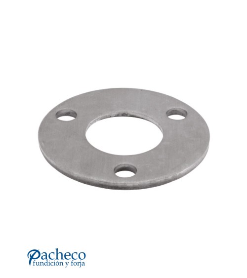 Base Redonda para Anclaje de Poste Redondo de Acero Inoxidable 316