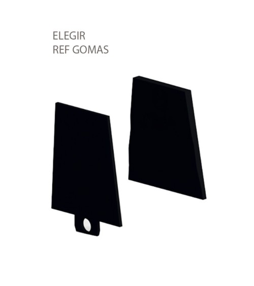 Gomas de Sujección para Pinza de Suelo para Barandillas de Cristal