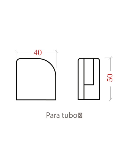 Pinza Inferior para Cristal de Acero Inoxidable 316 Brillo y Satinado para Cuadrado