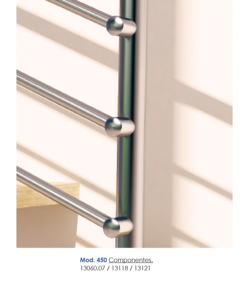 Tubo Macizo de Acero Inoxidable 316 Brillo y Satinado Redondo 12 mm para Pasamanos y Postes de Inox