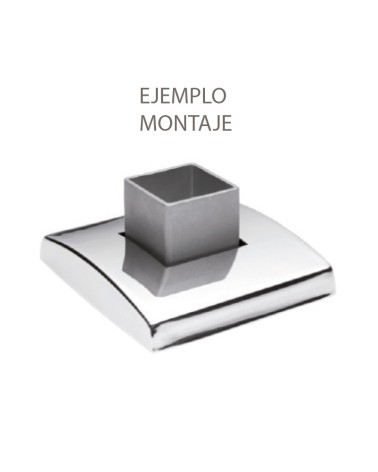 Embellecedor Cuadrado para Poste Cuadrado 40 mm de Acero Inoxidable 316 Brillo y Satinado
