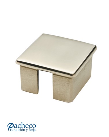 Tapón Cuadrado para Poste Cuadrado de Acero Inxoidable 316 Brillo y Satinado