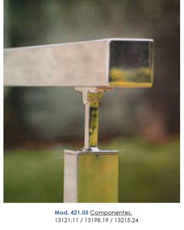 Tapón Cuadrado para Poste Cuadrado de Acero Inxoidable 316 Brillo y Satinado