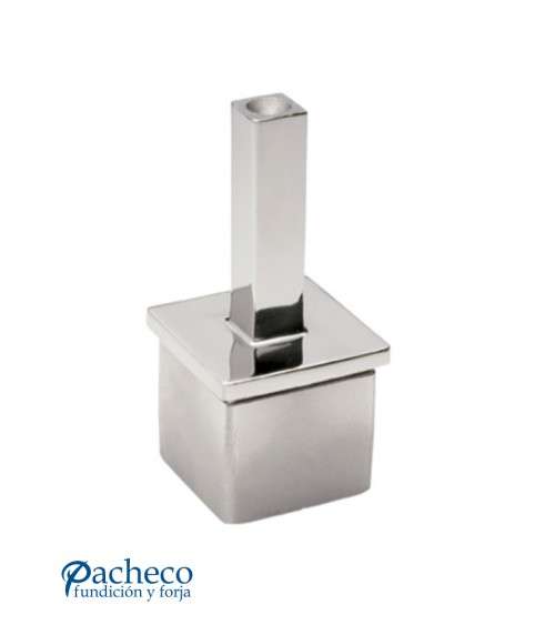 Soporte para Soldar Pasamanos Cuadrado de Acero Inoxidable 316 Brillo y Satinado