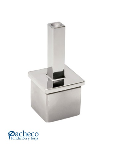 Soporte para Soldar Pasamanos Cuadrado de Acero Inoxidable 316 Brillo y Satinado