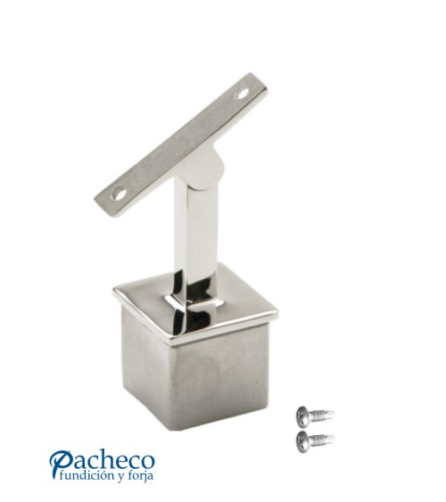 Soporte Superior Regulable para Pasamanos Cuadrado y Poste Cuadrado de Acero Inoxidable 316 Brillo y Satinado