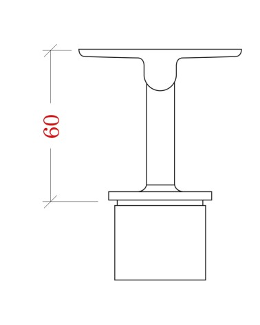 Soporte Superior Regulable para Pasamanos Cuadrado y Poste Cuadrado de Acero Inoxidable 316 Brillo y Satinado