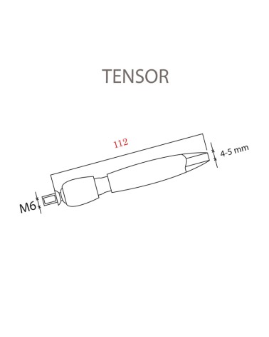 Tensor de Acero Inoxidable 316 Brillo y Satinado para Barandillas de Inox