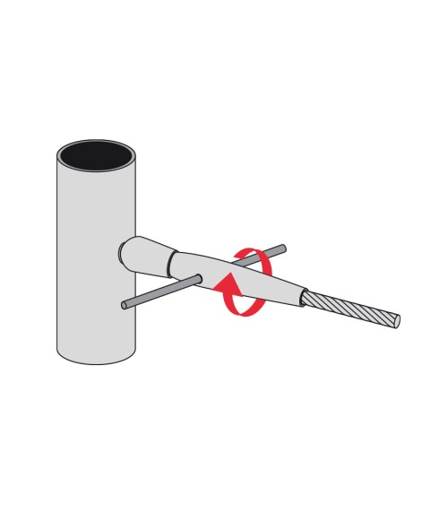 Tensor de Acero Inoxidable 316 Brillo y Satinado para Barandillas de Inox