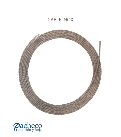 Cable de acero para Barandillas de Acero Inoxidable 316 Brillo y Satinado