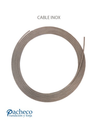 Cable de acero para Barandillas de Acero Inoxidable 316 Brillo y Satinado