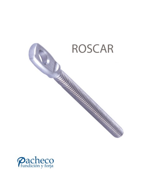 Terminal de Acero Inoxidable Roscado M6 Centrado con Horquilla IZQ y DCHA