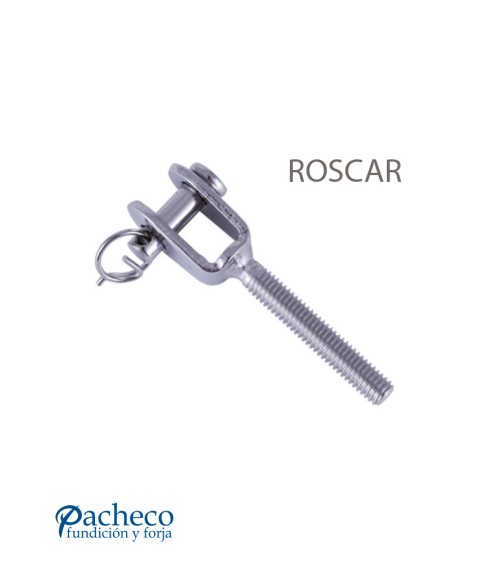 Terminal de Acero Inoxidable Roscado M6 Horquilla de Acero Inoxidable IZQ y DCHA