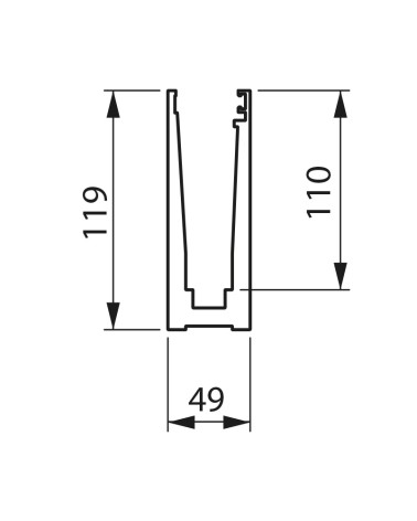 Kit de Gomas de Ajsute para Perfiles de Barandillas de Vidrio - Espesores Múltiple