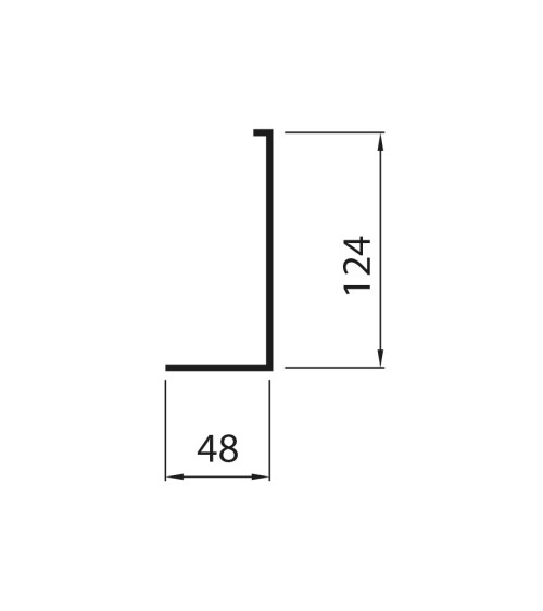 Embellecedor Autoadhesivo en Acero Inoxidable 316 para Perfil Lateral  Barandillas de Vidrio Exterior