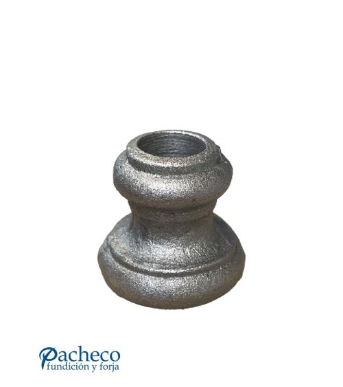 Macolla de Forja Lisa con Triple Anillo para Redondo 14 mm