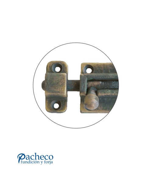 Pestillo Rústico de Hierro Forjado para Puertas de Madera y Portones Tradicionales