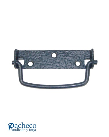 Tirador de forja rústica tipo asa martillada para cajones y muebles de madera