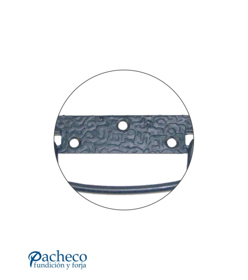 Tirador de forja rústica tipo asa martillada para cajones y muebles de madera