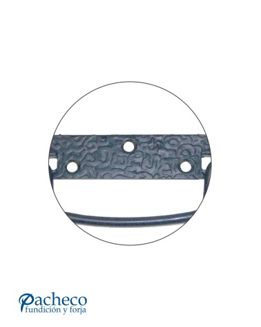 Tirador de forja rústica tipo asa martillada para cajones y muebles de madera