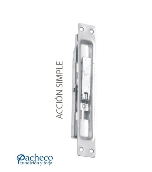 Cerradura embutida de acero inoxidable 304 con acción simple para puertas metálicas