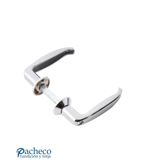 Manilla cromada metálica en U para puerta interior