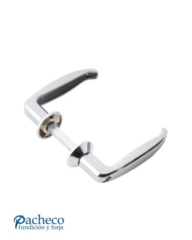 Manilla cromada metálica en U para puerta interior