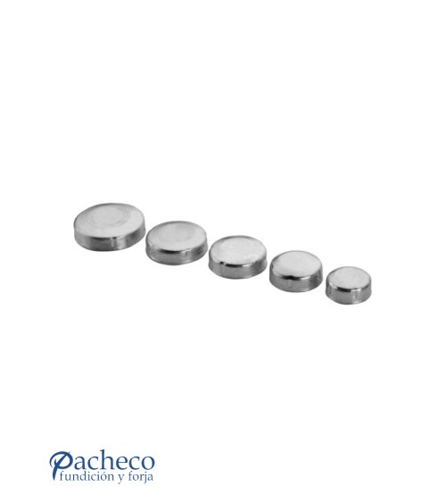 Tapón redondo para poste cincado