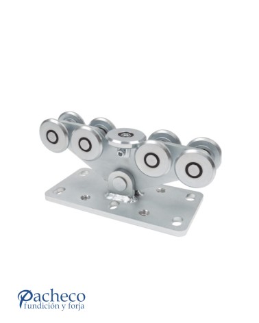 Carro autoportante axial doble U-60 para puerta autoportante