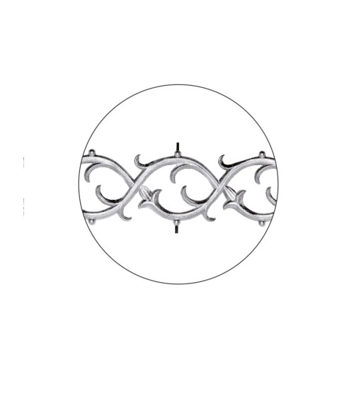 Solera Ornamental de Aluminio Forjado para Ventanas o Barandillas M8