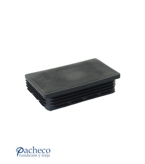 Tapón rectangular de plástico para poste