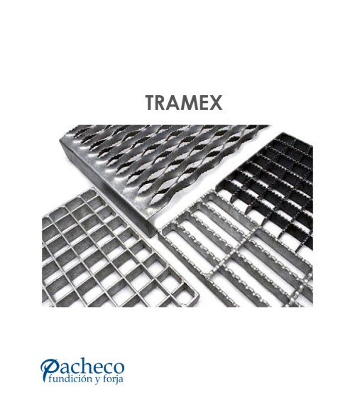 Peldaño de Rejilla Tramex Galvanizada para Escaleras y Pasarelas Exteriores
