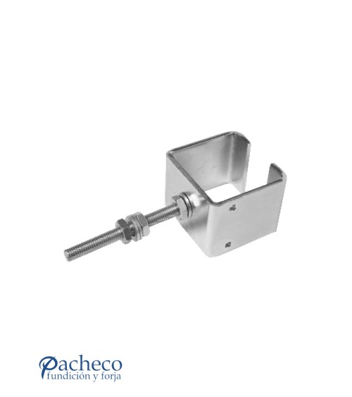 Abrazadera ajustable para raíl U-60 para puerta corredera colgada