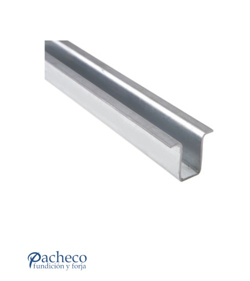 Raíl inferior O-19 para puerta corredera colgada