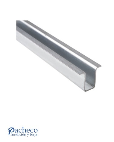 Raíl inferior O-19 para puerta corredera colgada