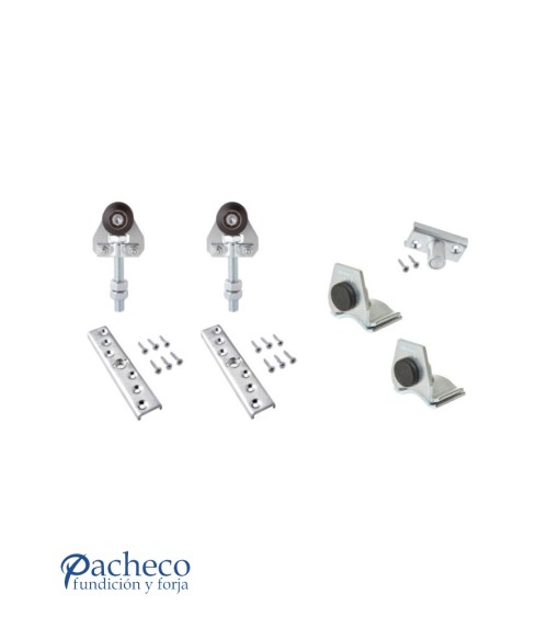 Kit puerta corredera colgada hasta 150 kg