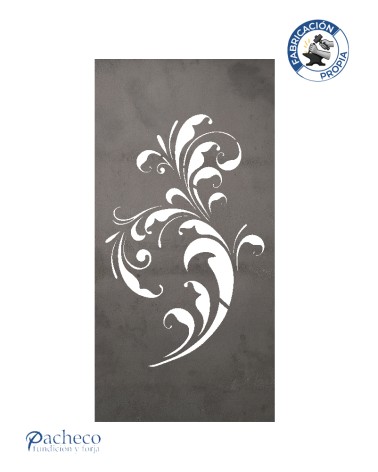 Panel de hierro calado volutas entrelazadas para barandillas y muros exteriores